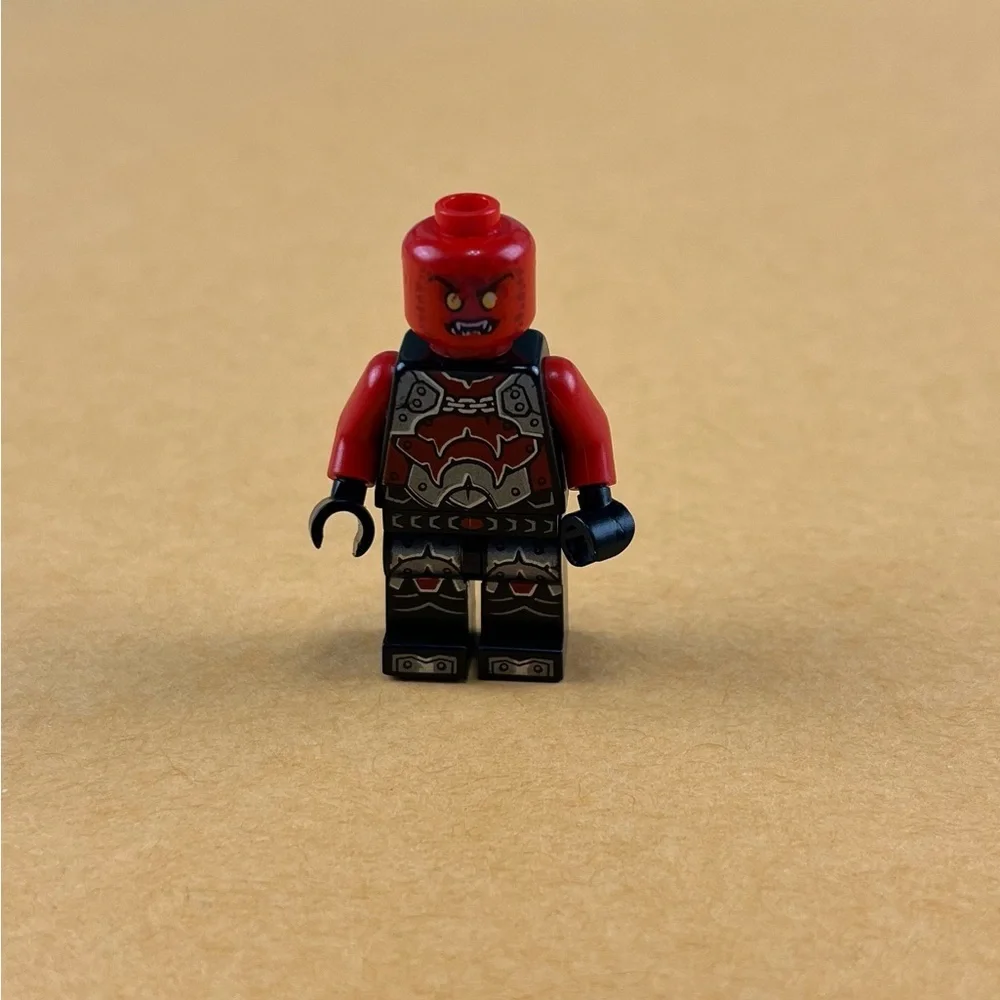 LEGO Nexo Knights Flamethrower Minifigure Scrapes on Face 2”